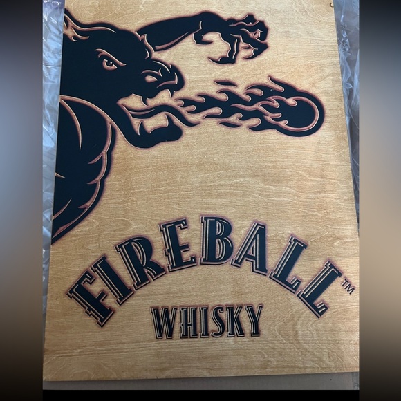 Art | Fireball Wood Sign | Poshmark